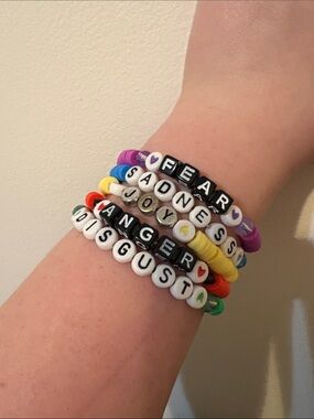 Stacked Emotional Bead Bracelets - Multicolor